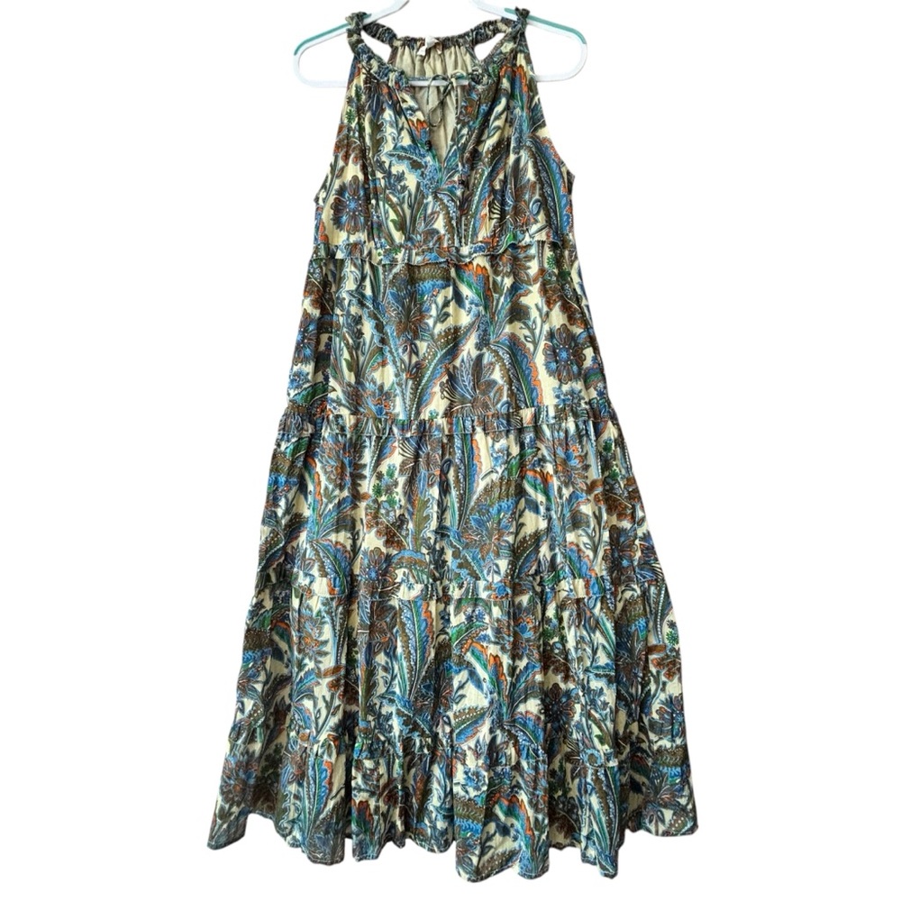 House of Harlow 1960 Women's Dress Maxi Lightweight Cotton Lined Vintage Floral